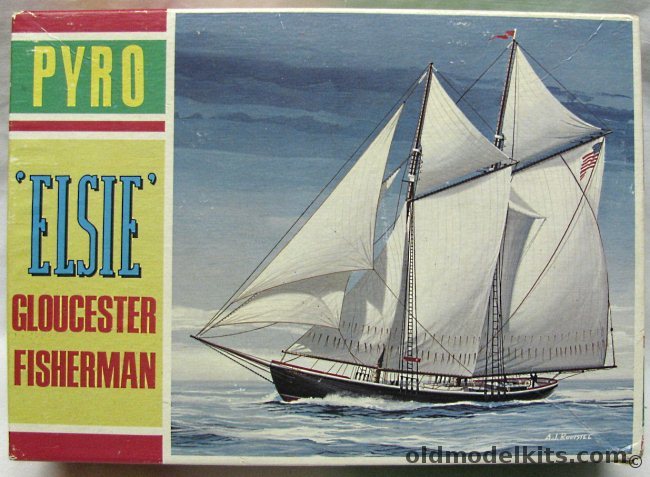 Pyro Elsie Gloucester Fisherman, C259-100 plastic model kit